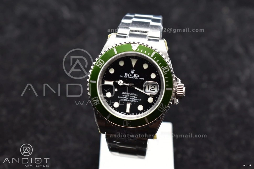 ARF1:1 Steel LV 904L Edition Submariner Green Bracelet SH3135 16610 V2 Best on SS 1110